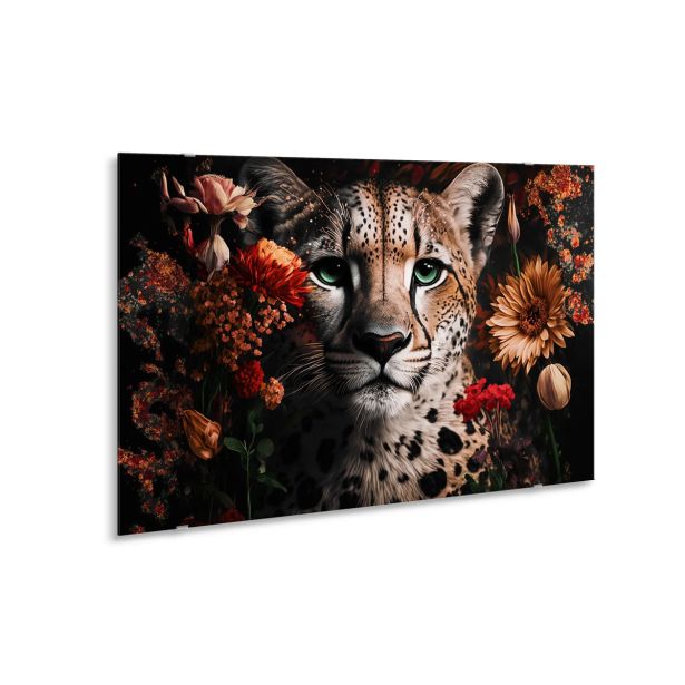 SLIKA STYLER LEO FLOWER STEKLENA 80X120 GL450
