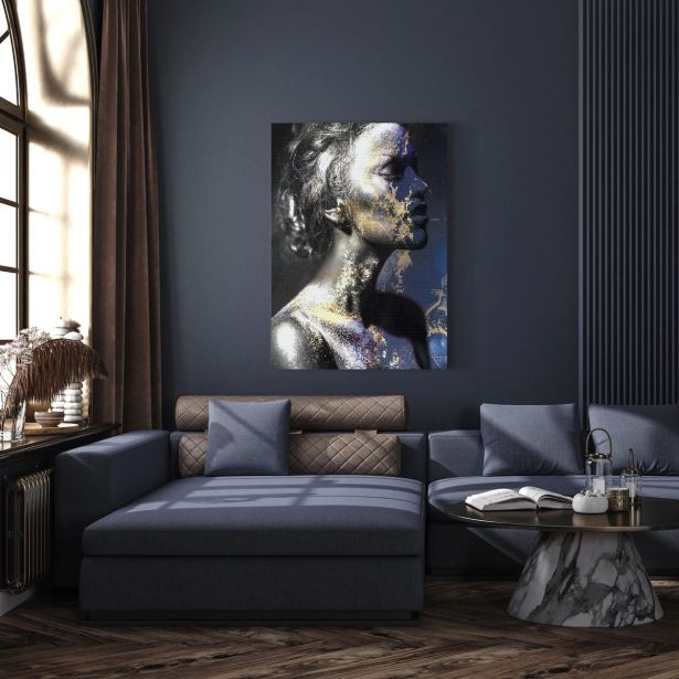 SLIKA STYLER PLATNO BLUE&GOLD 70X100 ST650