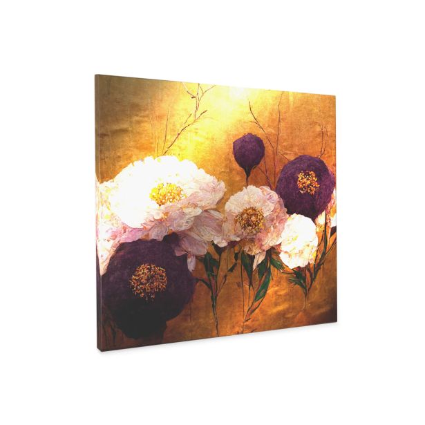 SLIKA STYLER PLATNO BURGUNDY POPPIES 60X60 ST678