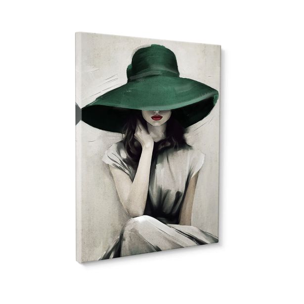 SLIKA STYLER PLATNO GREEN HAT 70X100 ST725