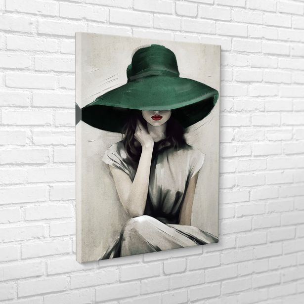 SLIKA STYLER PLATNO GREEN HAT 70X100 ST725