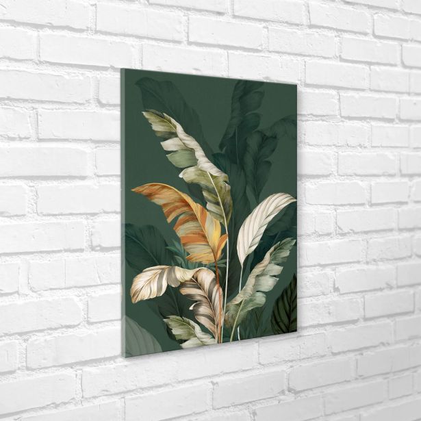 SLIKA STYLER PLATNO GREEN LEAFS 60X80 ST554