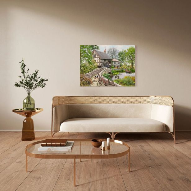 SLIKA STYLER PLATNO WATERMILL 60X80 ST490