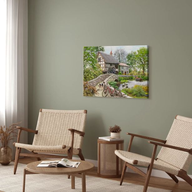 SLIKA STYLER PLATNO WATERMILL 60X80 ST490