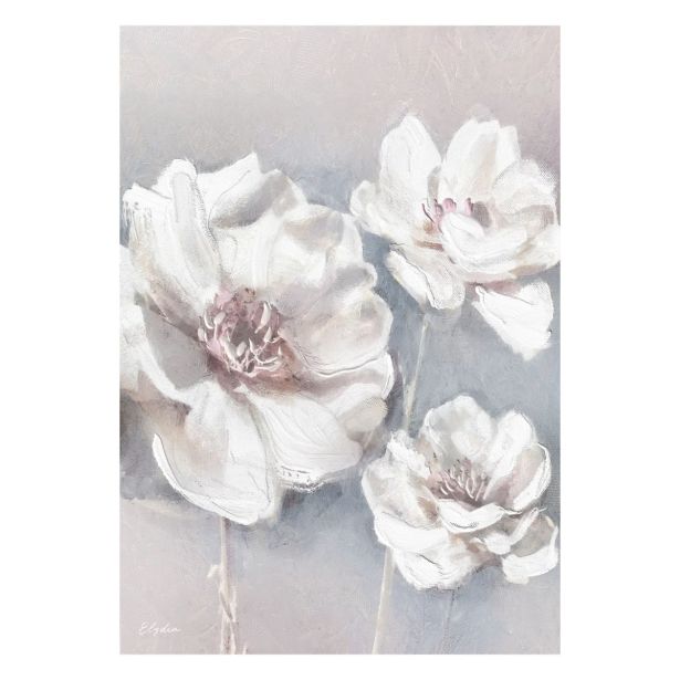 SLIKA STYLER PLATNO WHITE FLOWERS 60X80 ST616