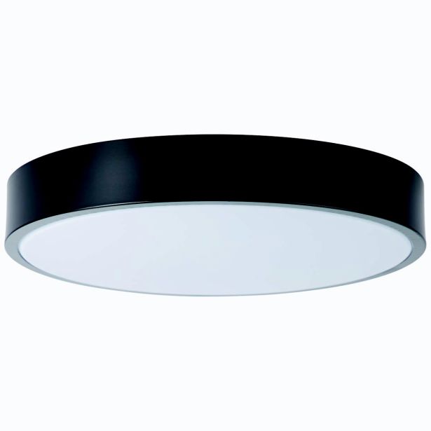 NADGRADNA STROP. SVETILKA SLIMLINE 1X12W, WW, ČRNA FI 330 MM