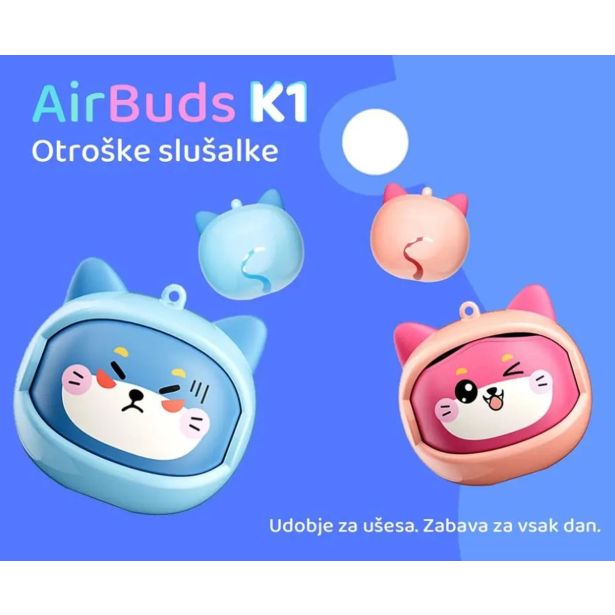 SLUŠALKE BLACKVIEW AIRBUDS K1 BREZŽIČNE OTROŠKE, BT 6.0