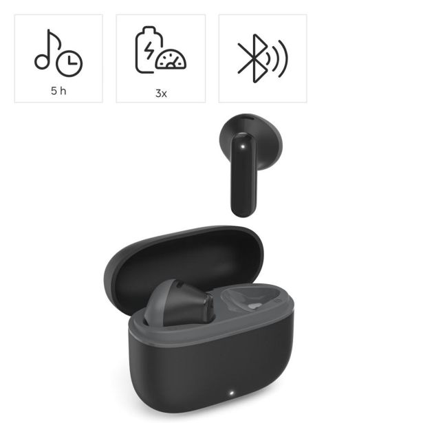 SLUŠALKE BLUETOOTH' 'FREEDOM LIGHT II', TWS, UŠESNE SLUŠALKE, GLASOVNO UPRAVLJANJE, ČRNE
