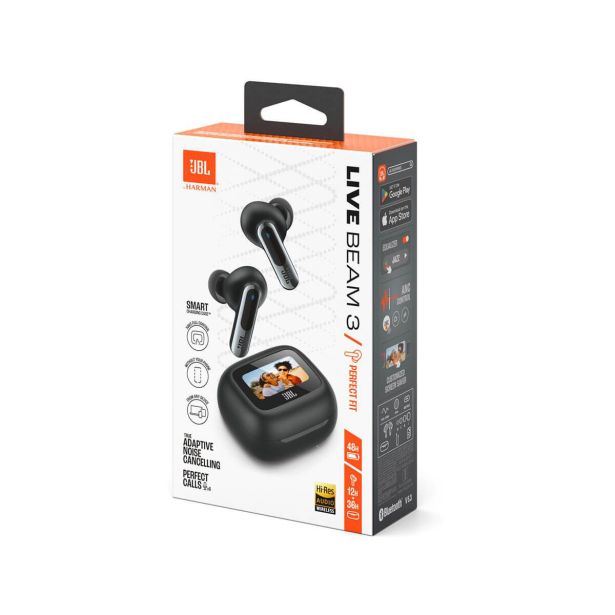 SLUŠALKE JBL LIVE BEAM 3 ČRNA