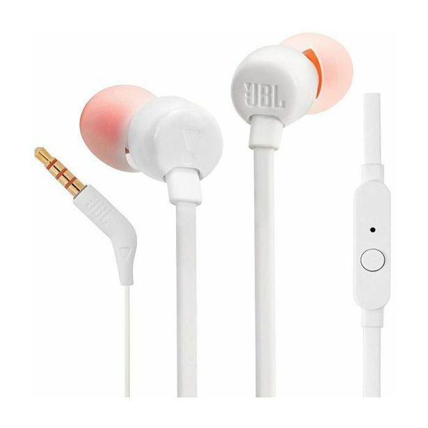 SLUŠALKE JBL T110E BELA
