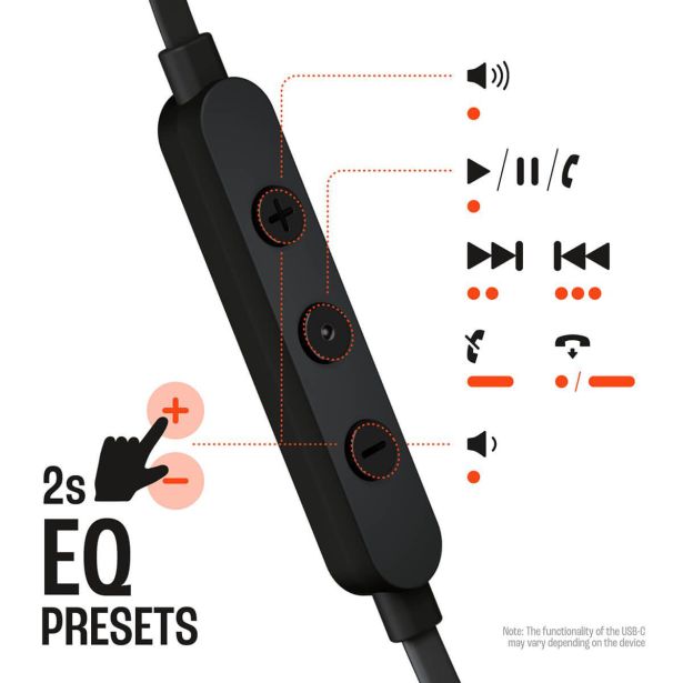 SLUŠALKE JBL T305C USB-C ČRNA