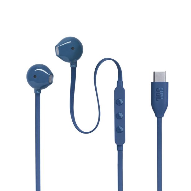 SLUŠALKE JBL T305C USB-C MODRE