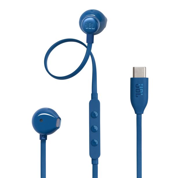 SLUŠALKE JBL T305C USB-C MODRE
