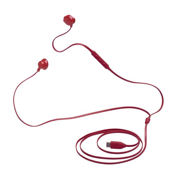 SLUŠALKE JBL T305C USB-C RDEČE