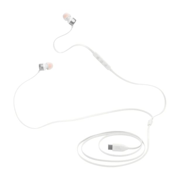 SLUŠALKE JBL T310C USB-C BELA