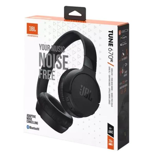 SLUŠALKE JBL T670NC ČRNA
