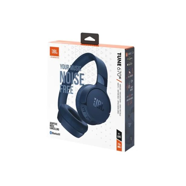 SLUŠALKE JBL T670NC MODRA