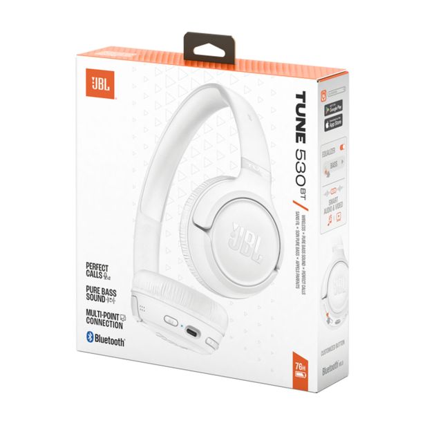 SLUŠALKE JBL TUNE 530 BT BELA