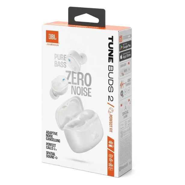 SLUŠALKE JBL TUNE BUDS 2 BELA