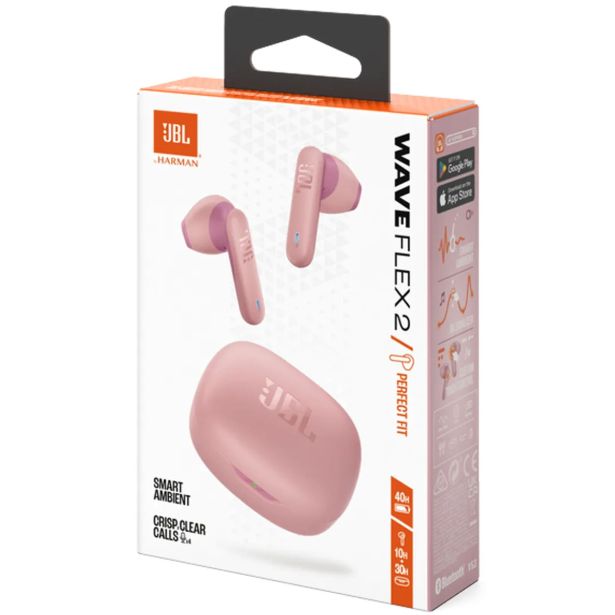 SLUŠALKE JBL WAVE FLEX 2 ROZA