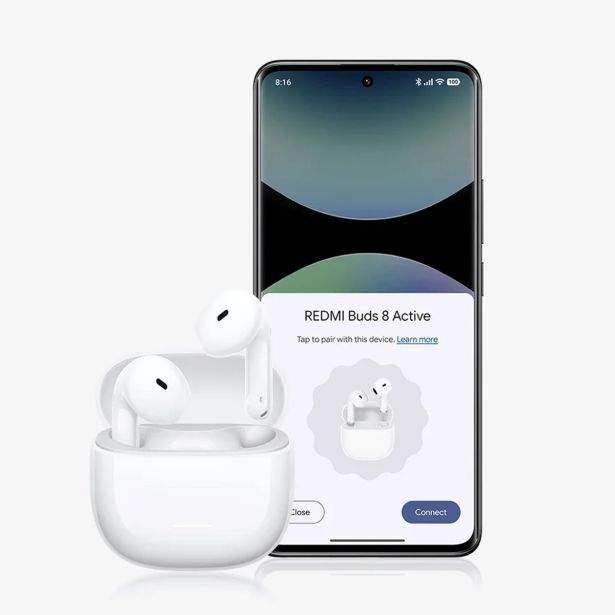 SLUŠALKE XIAOMI REDMI BUDS 8 ACTIVE BELE