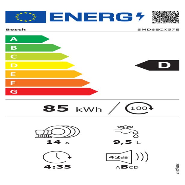 VGRADNI POMIVALNI STROJ BOSCH SMD6ECX57E