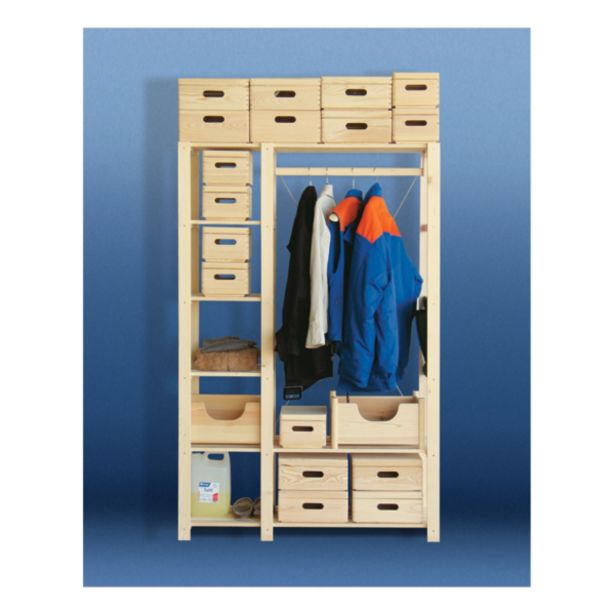 LESEN ZABOJ JEWE SMREKA 40X30X23 CM S POKROVOM, NELAKIRAN