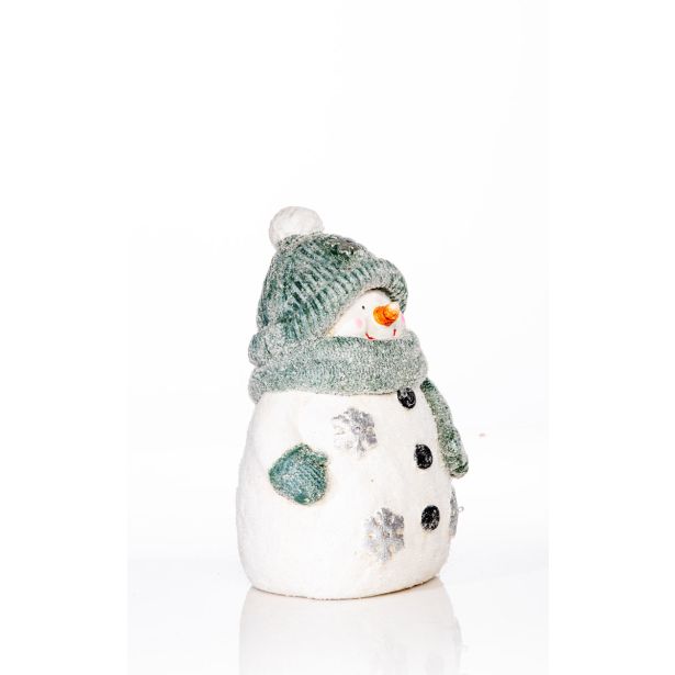 SNEŽAK Z LED LUČKO, VIŠINE 36 CM