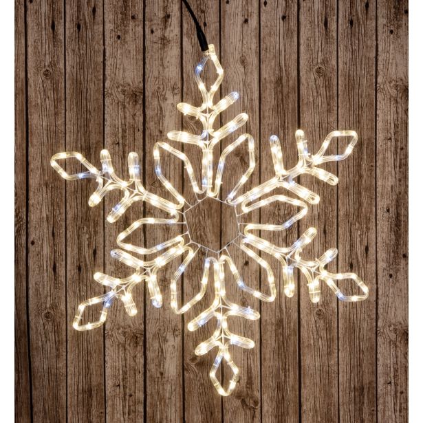 LUČKE MQ SNEŽINKA LED TOPLO BELE BARVE FI 67 CM