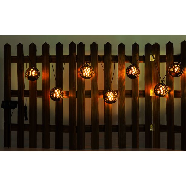 SOLARNA VRTNA SVETILKA GLOBO PRAVLJIČNE LUČKE VERIGA 0.1W 3V, 1700K