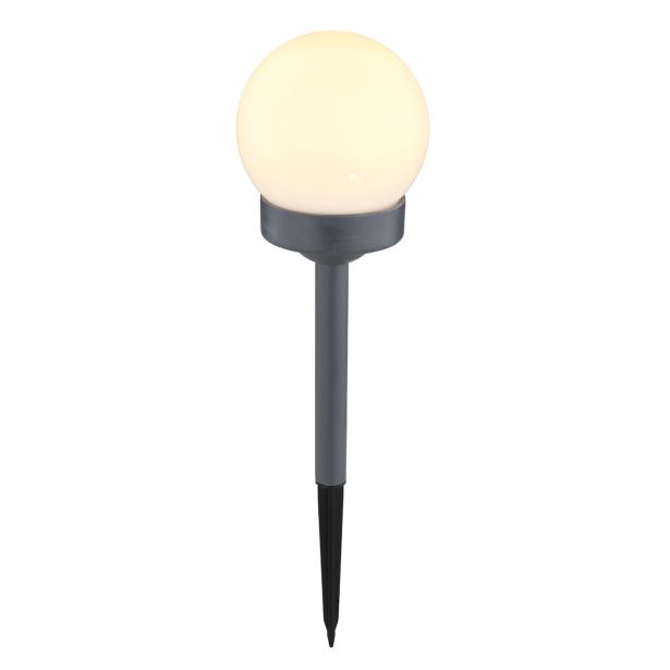 SOLARNA VRTNA SVETILKA GLOBO TALNA BUNKA LED INOX 0.06W 3V, 4500K