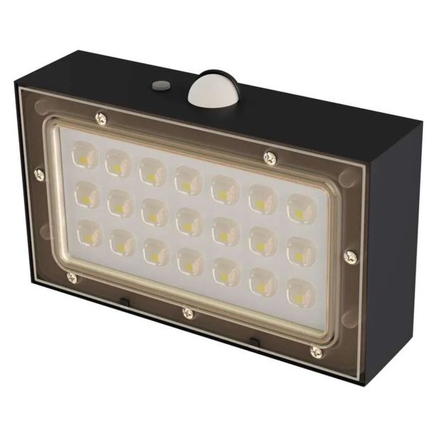 SOLARNA VRTNA SVETILKA LED SOLAR LUMINAIRE PRO BRICK 350LM IP65 NW ČRNA