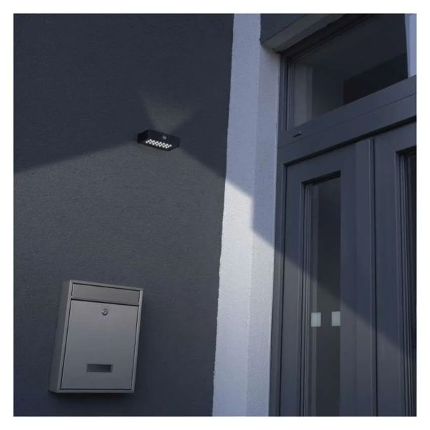 SOLARNA VRTNA SVETILKA LED SOLAR LUMINAIRE PRO BRICK 350LM IP65 NW ČRNA