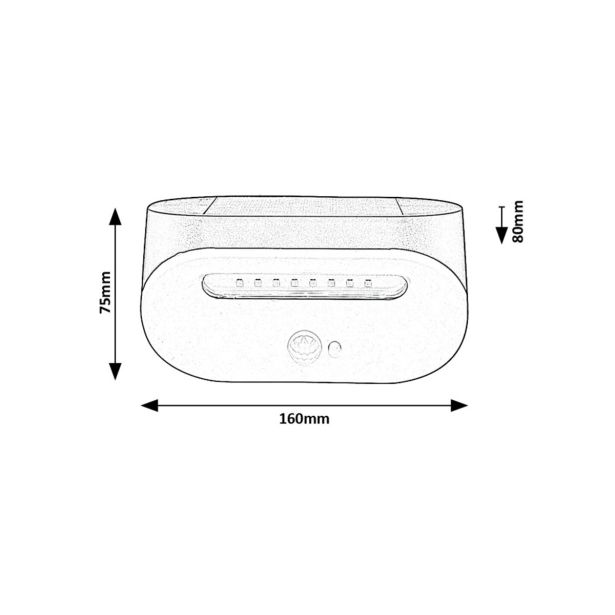 SOLARNA VRTNA SVETILKA RABALUX BREZNO 3.2W D16CM