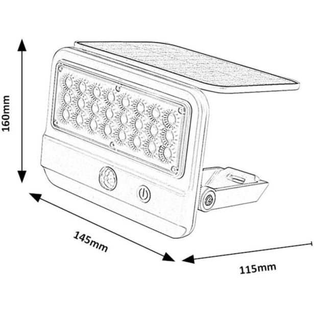 SOLARNA VRTNA SVETILKA RABALUX FLAXTON 7W BELA