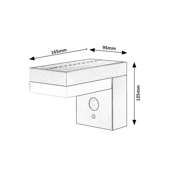 SOLARNA VRTNA SVETILKA RABALUX ŽREBAR 6W L16.5CM ČRN