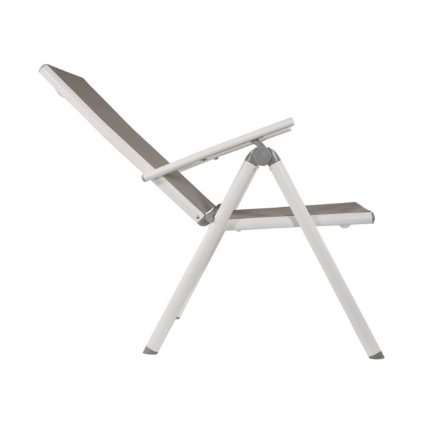 KOVINSKI STOL LESLI SOLEIL BELI 70X55X107 CM