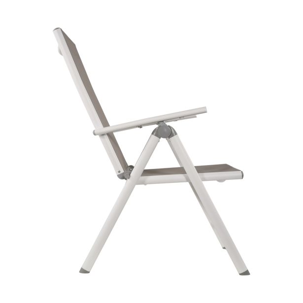 KOVINSKI STOL LESLI SOLEIL BELI 70X55X107 CM