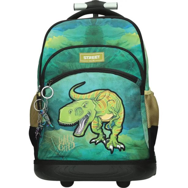 ŠOLSKA TORBA NA KOLESIH STREET DINOSAUR