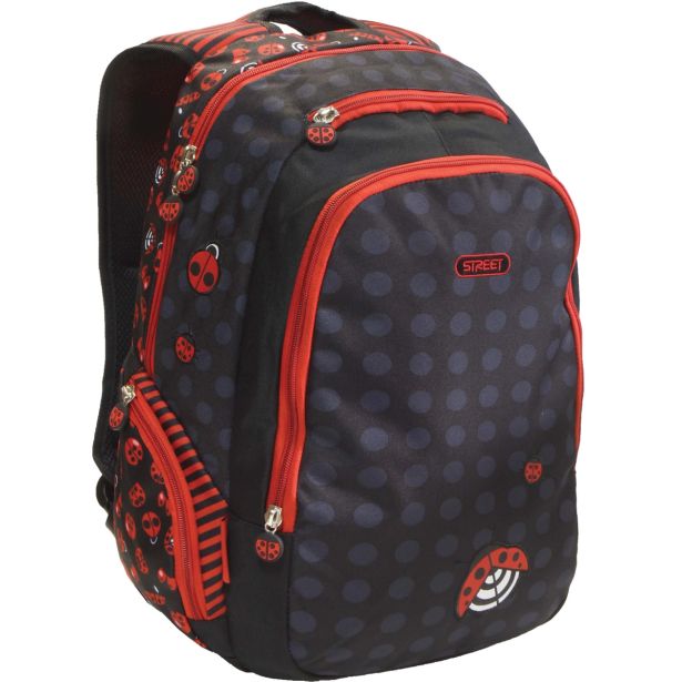 ŠOLSKA TORBA STREET NAHRBTNIK ROUND SMART LADYBIRD