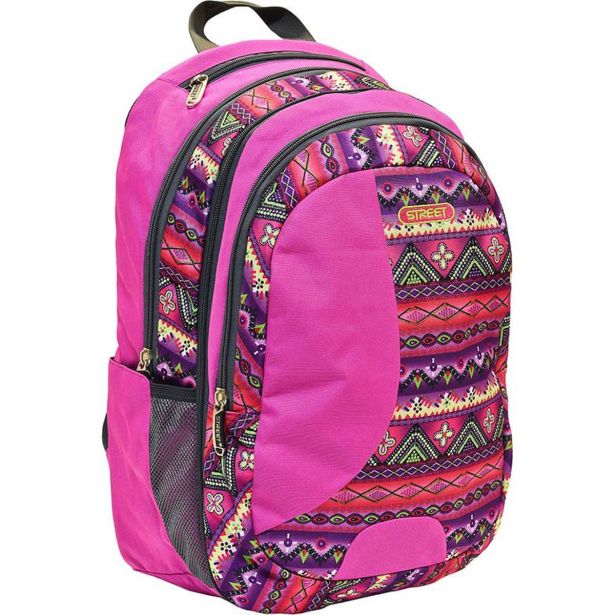 ŠOLSKI NAHRBTNIK STREET ROUND 2IN1 PINK
