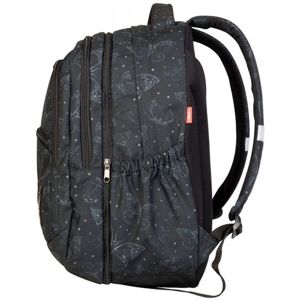 ŠOLSKI NAHRBTNIK TARGET 2V1 CURVED SPARKLING BUTTERFLY 27643