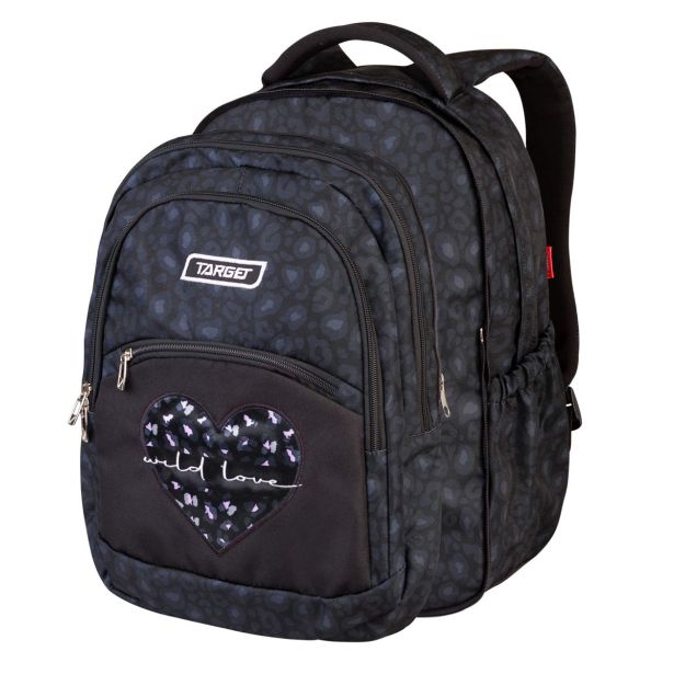 ŠOLSKI NAHRBTNIK TARGET 2V1 CURVED WILD LOVE 28059