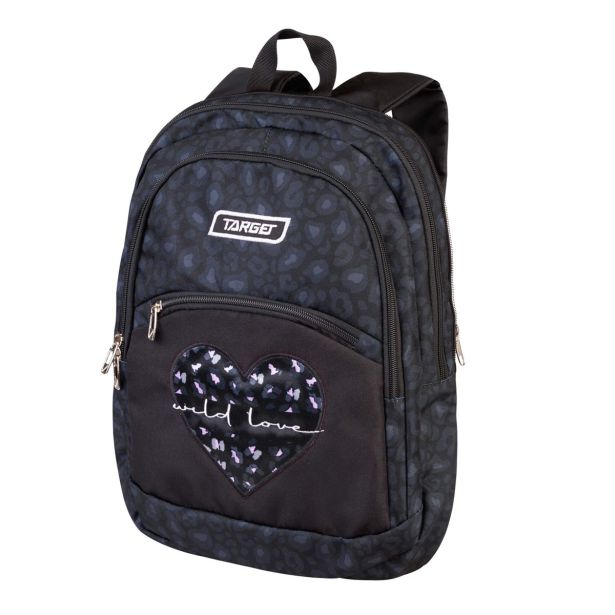 ŠOLSKI NAHRBTNIK TARGET 2V1 CURVED WILD LOVE 28059