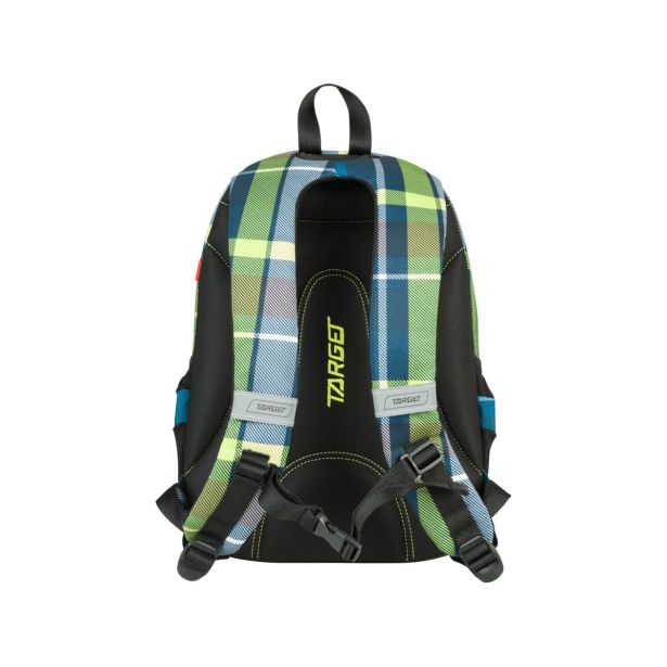 ŠOLSKI NAHRBTNIK TARGET 3 ZIP CLASSIC CHECK GREEN