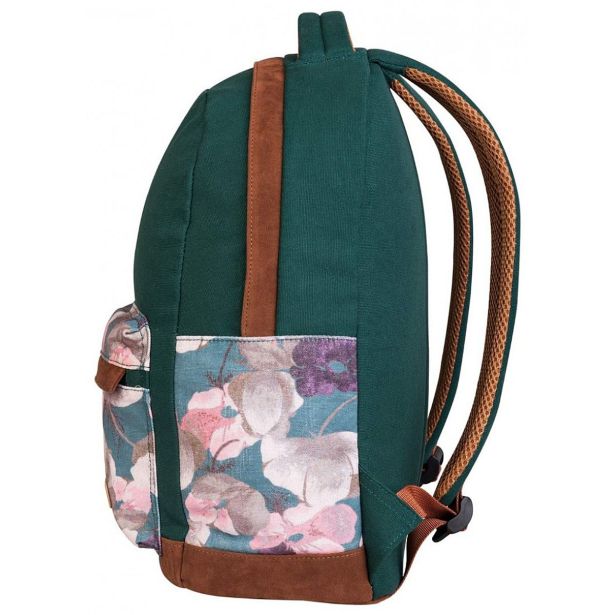 ŠOLSKI NAHRBTNIK TARGET CANVAS FLORAL GREEN 26777