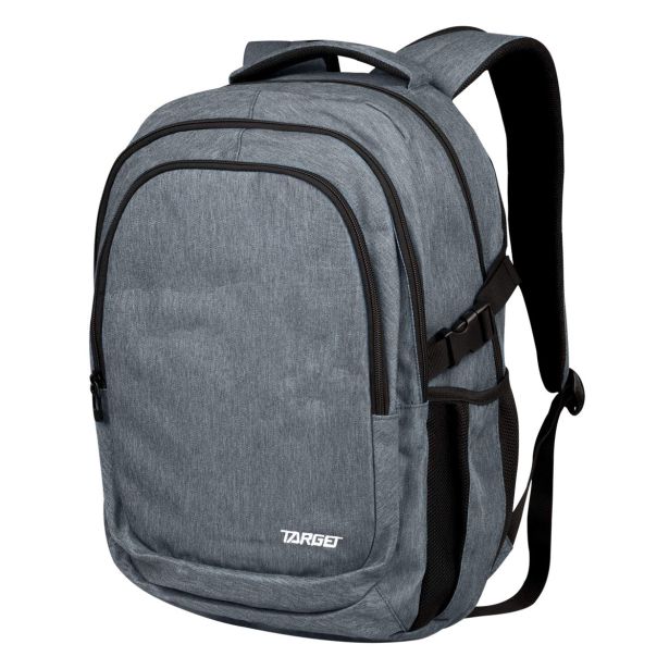 ŠOLSKI NAHRBTNIK TARGET S PERESNICO SET URB-X MELANGE GREY 28717