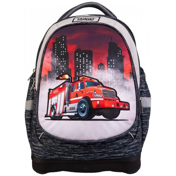 ŠOLSKI NAHRBTNIK TARGET SUPERLIGHT 2 FACE PETIT FIRETRUCK/POLICE 27144