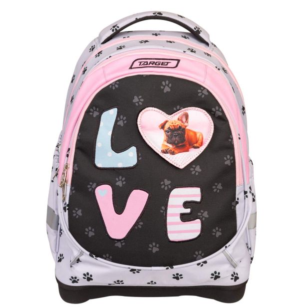 ŠOLSKI NAHRBTNIK TARGET SUPERLIGHT PETIT I LOVE PETS 28051