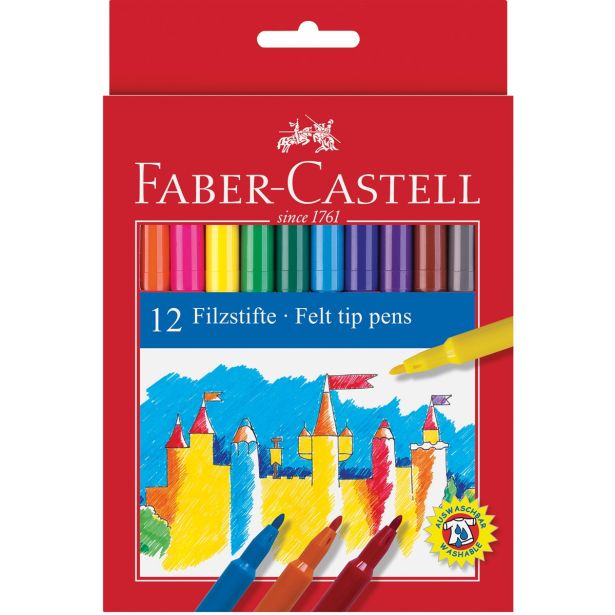 ŠOLSKI PRIPOMOČEK FABER CASTEL FLOMASTRI FC 12/1